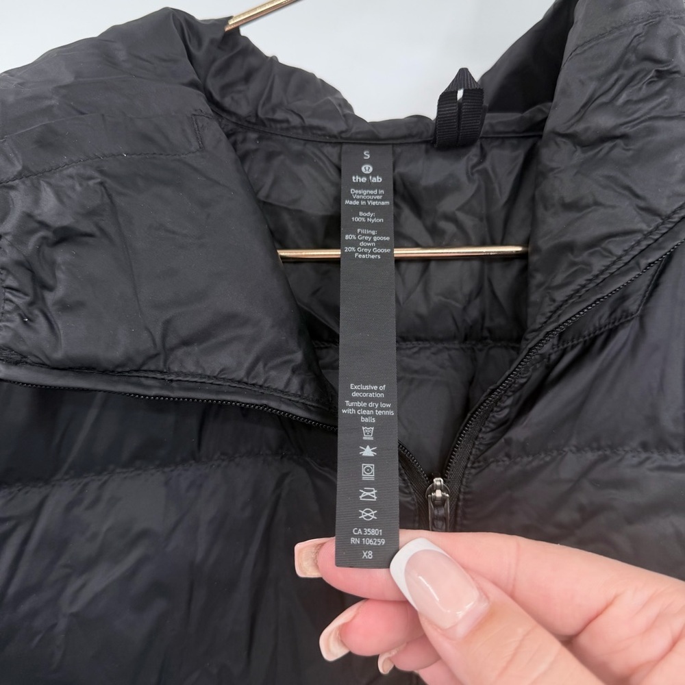 LULULEMON LAB Siffra Filled Packable Down Half Zip Pullover Black - Picture 9 of 13